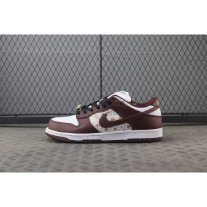 [H12공장]나이키 x 슈프림 SB 덩크 로우 바크루트 브라운