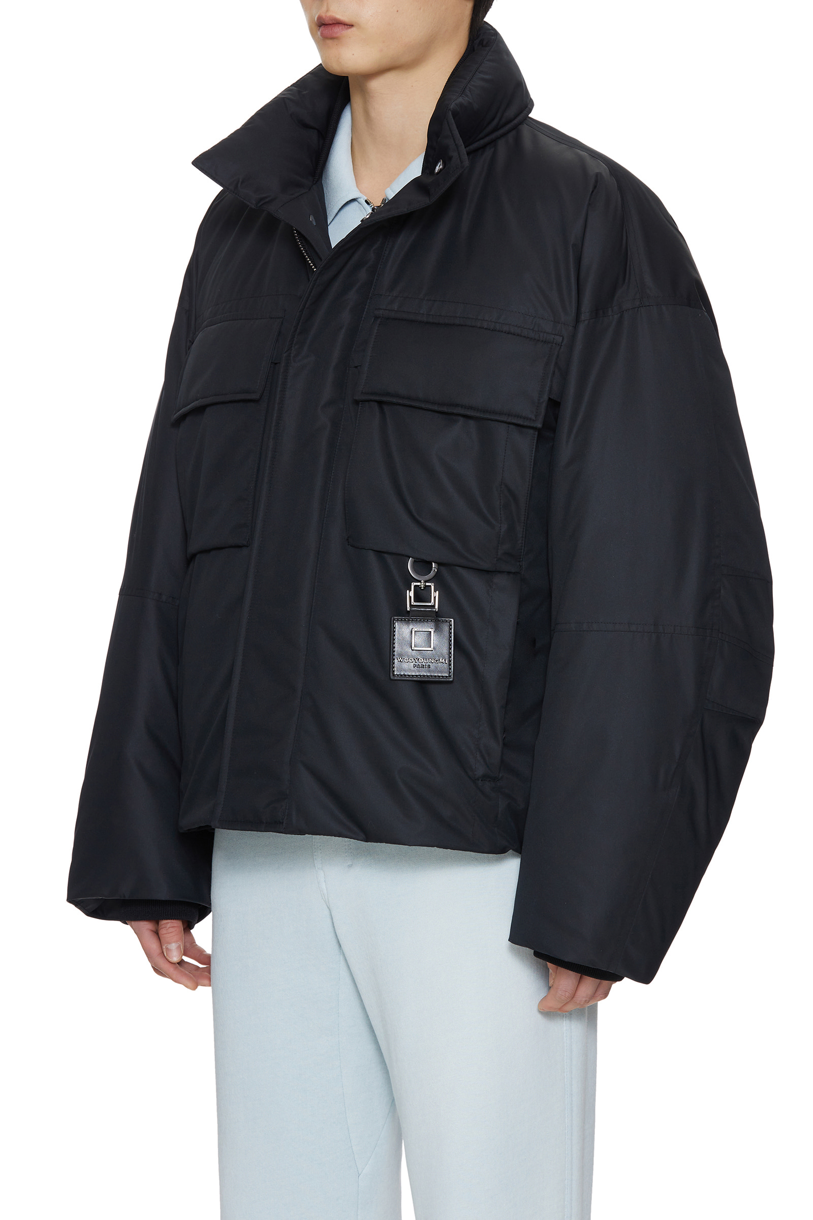 우영미 하이넥 다운 점퍼 블랙 - 22FW