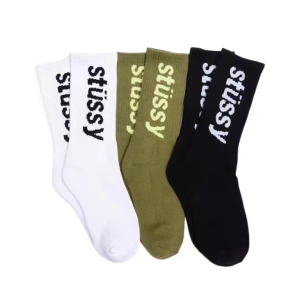 스투시 헬베티카 자카드 크루 삭스(3SET)