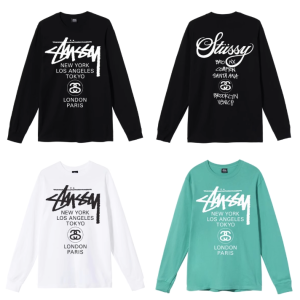 스투시 월드투어 롱슬리브 티셔츠