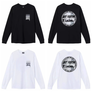 스투시 X CDG 닷 롱슬리브 티셔츠