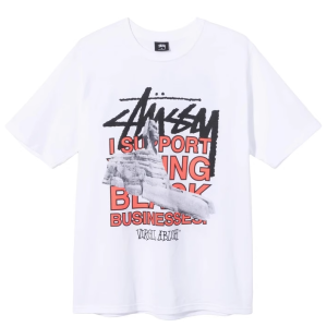 스투시 x 오프화이트 40 월드투어 티셔츠