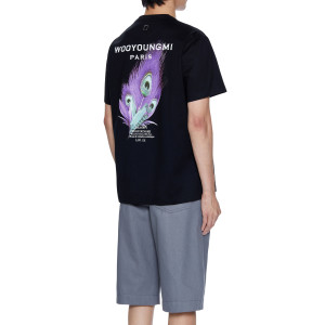 우영미 23SS 깃털 반팔티(블랙,화이트)