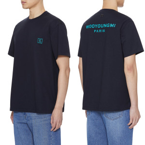 우영미 백로고 반팔티