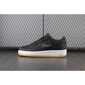 [H12공장]나이키 x 클랏 x 프라그먼트 에어포스 1 로우 블랙 실크