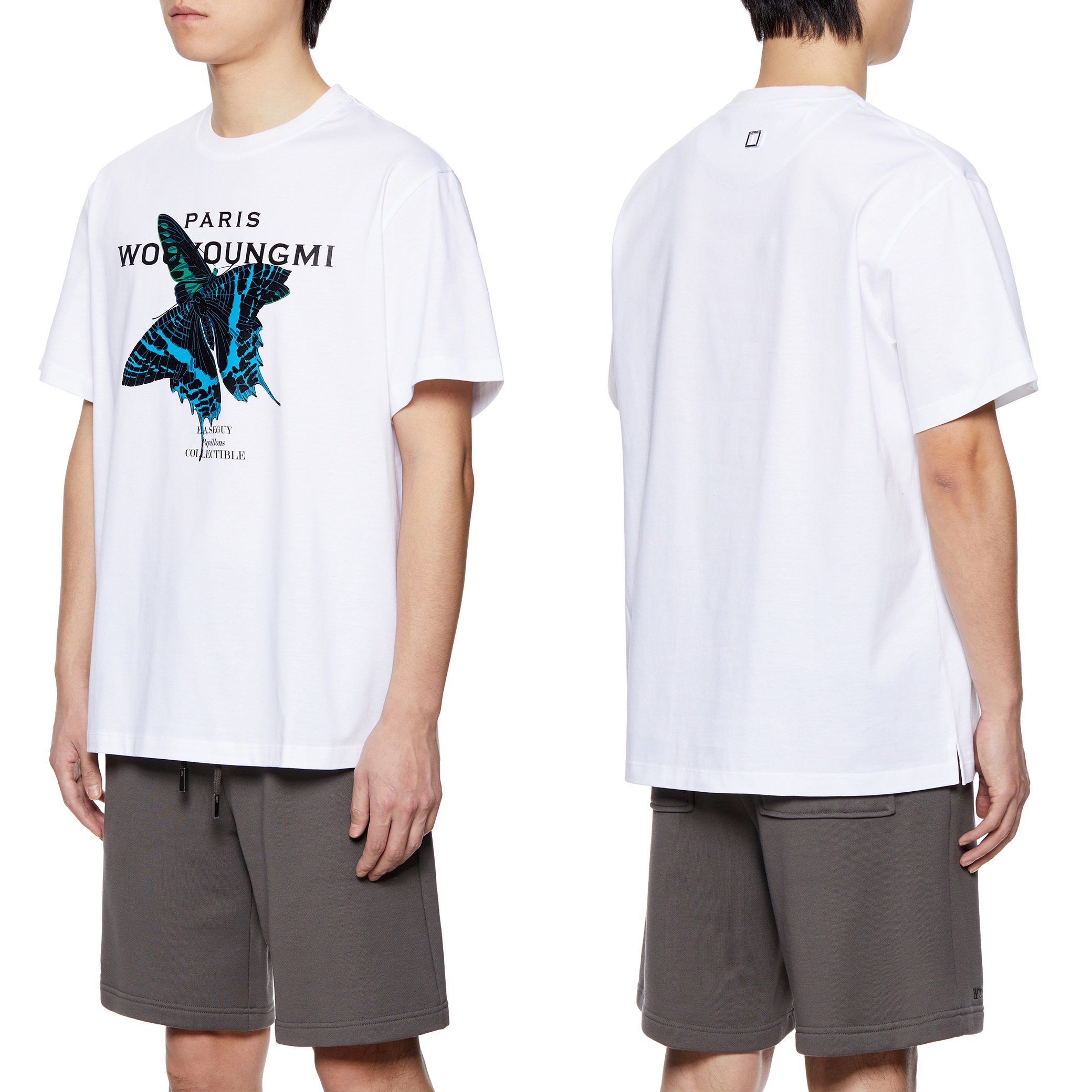 우영미 나비 반팔티(화이트,네이비)