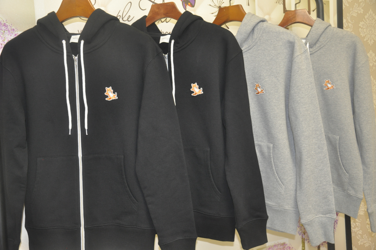 메종 키츠네 집업 후드티