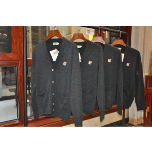 메종 키츠네 폭스 헤드 가디건