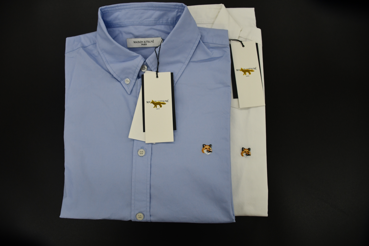 메종 키츠네 폭스 헤드 셔츠