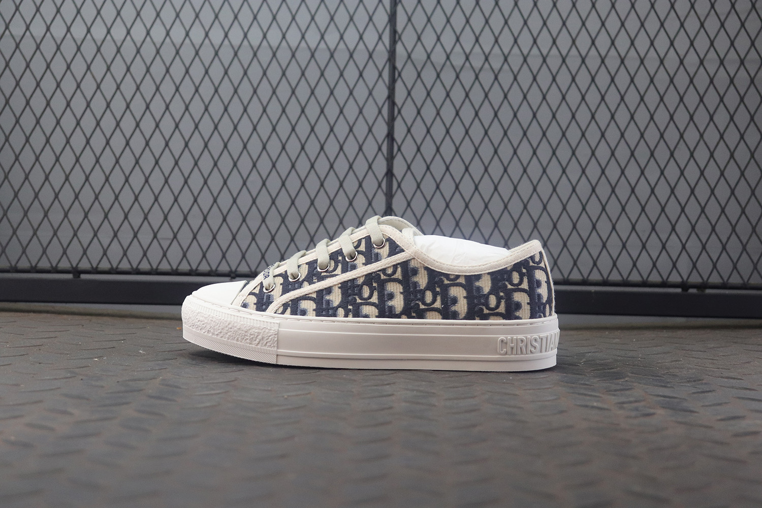 (W) 디올 워크앤디올 스니커즈 오블리크 자수 캔버스